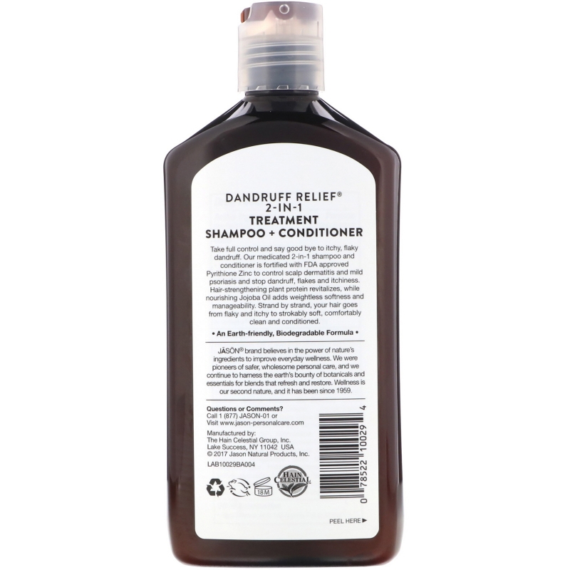 Jason Natural, Шампунь и кондиционер против перхоти, 355 мл (12 fl oz)