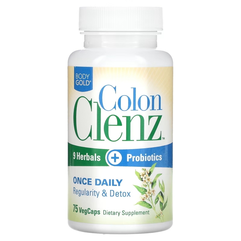 BodyGold, Colon Clenz, 75 VegCaps