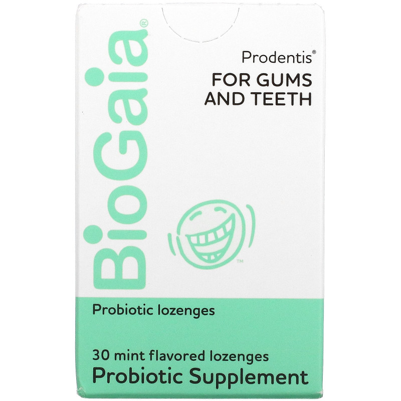 BioGaia, Prodentis For Gums And Teeth, Mint Flavor, 30 Lozenges