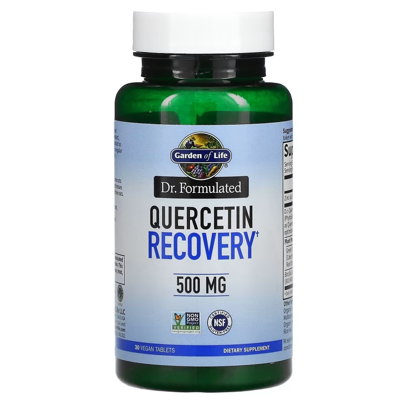 Garden of Life, Dr. Formulated, Quercetin Recovery, 500 mg, 30 Vegan Tablets