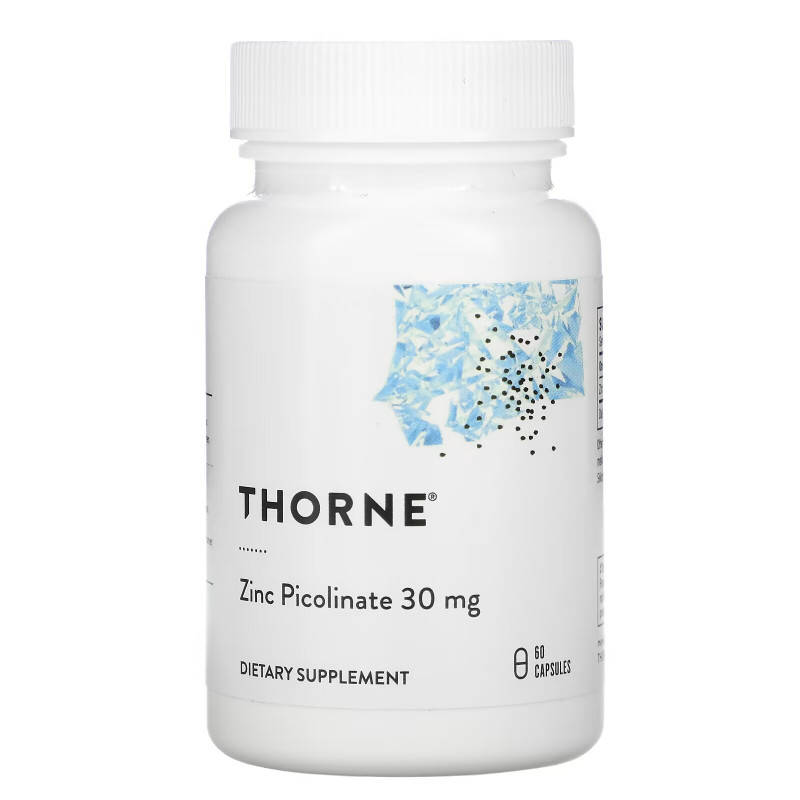 Thorne Research, Zinc Picolinate, 30 mg, 60 Capsules