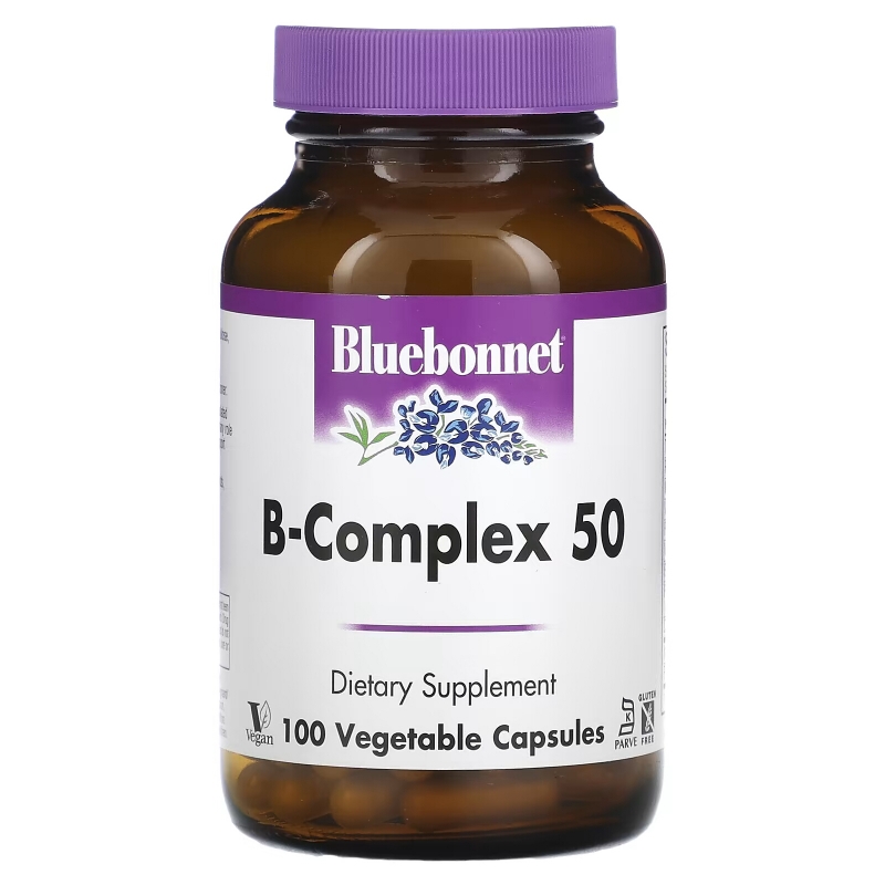 Bluebonnet Nutrition B-Комплекс 50 100 растительных капсул