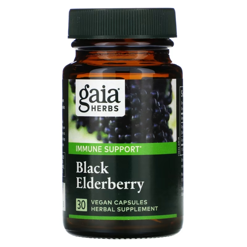 Gaia Herbs Черная бузина 30 жидких капсул