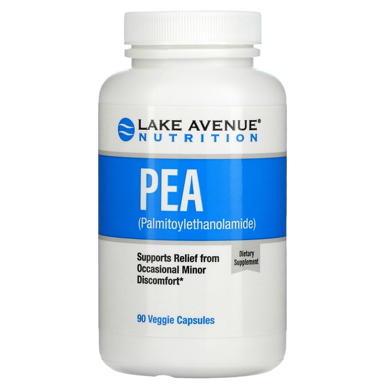 Lake Avenue Nutrition, ПЭА (пальмитоилэтаноламид), 600 мг, 90 растительных капсул