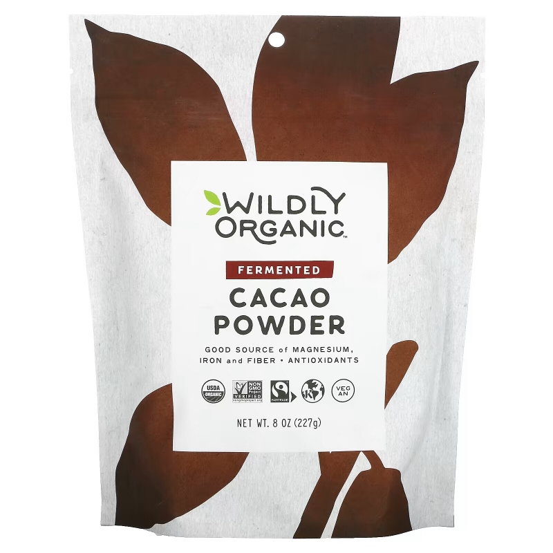 Wildly Organic, Ферментированный порошок какао, 227 г (8 унций)